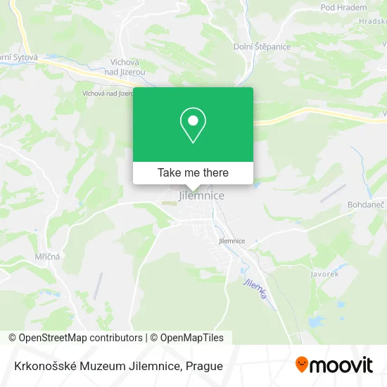 Карта Krkonošské Muzeum Jilemnice