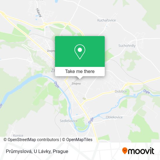 Карта Průmyslová, U Lávky