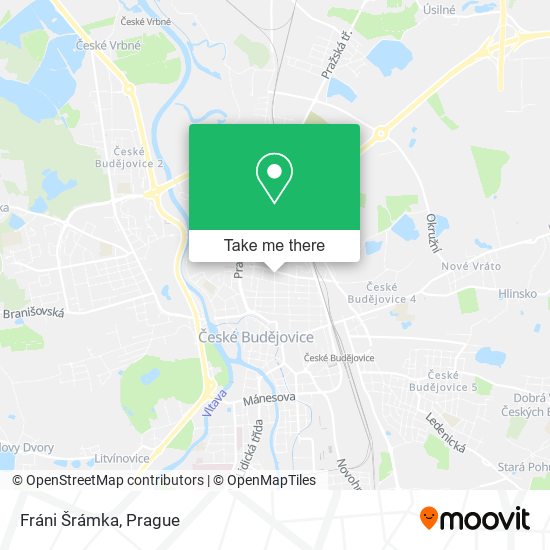 Fráni Šrámka map