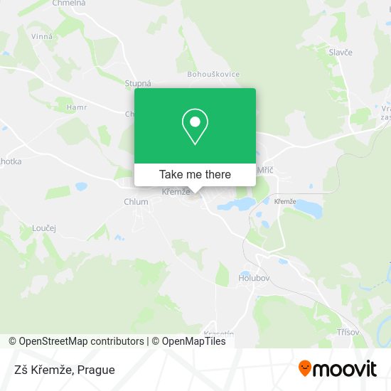 Zš Křemže map