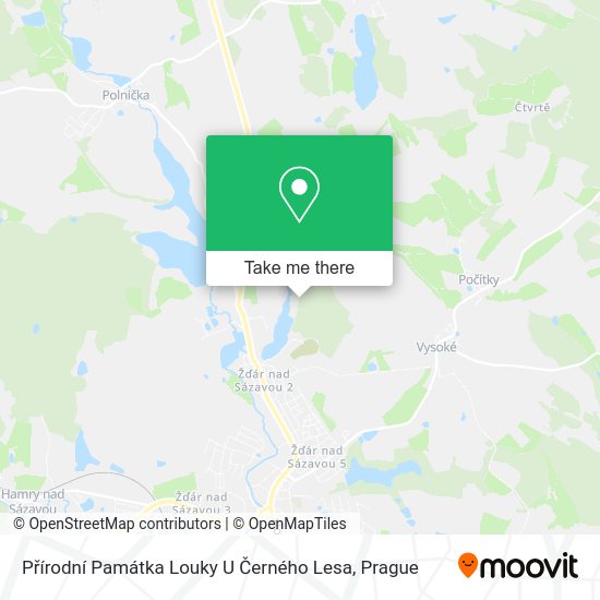 Přírodní Památka Louky U Černého Lesa map