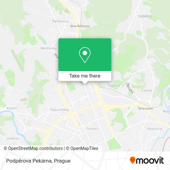 Podpěrova Pekárna map