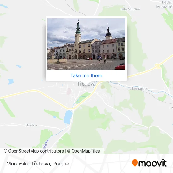 Карта Moravská Třebová