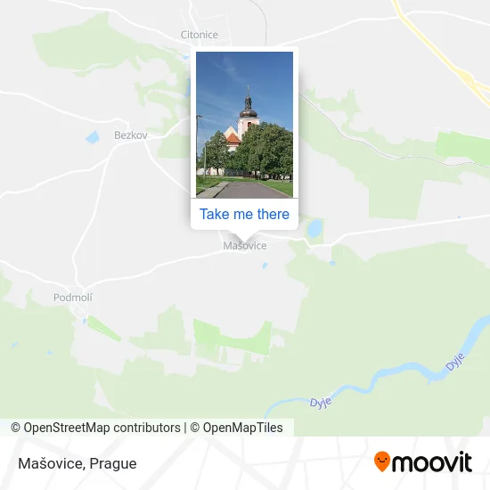 Карта Mašovice