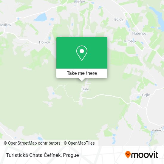 Turistická Chata Čeřínek map