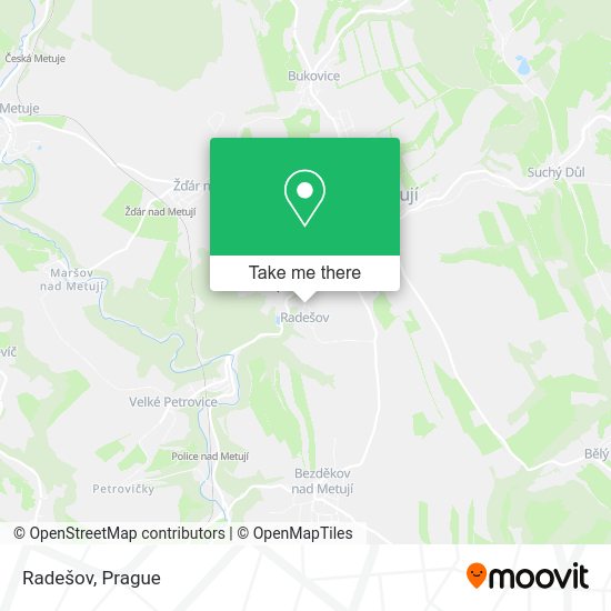 Карта Radešov
