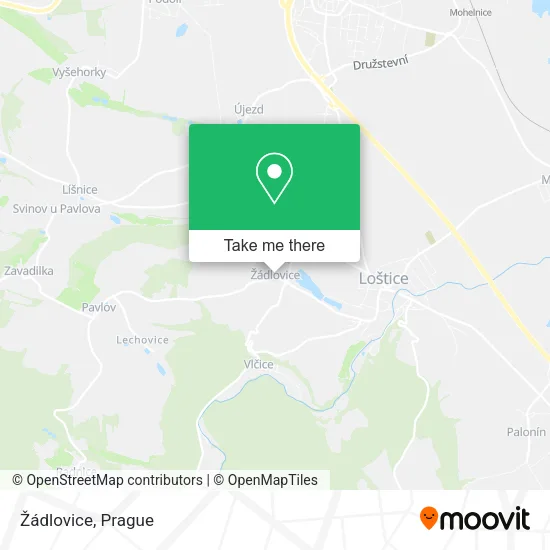 Карта Žádlovice