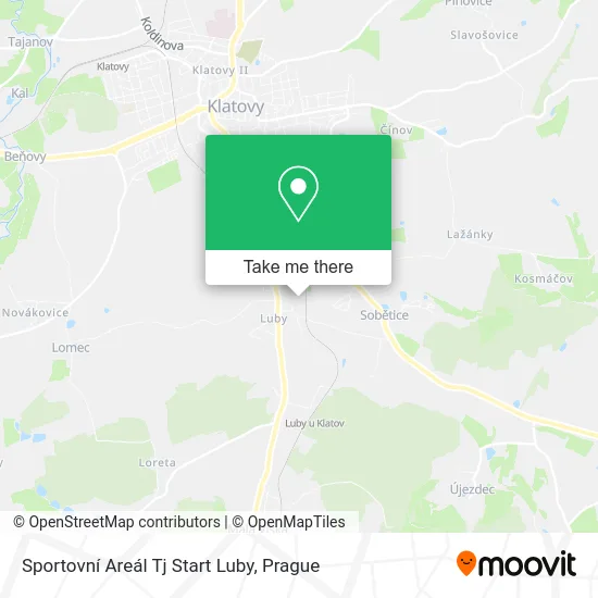 Карта Sportovní Areál Tj Start Luby