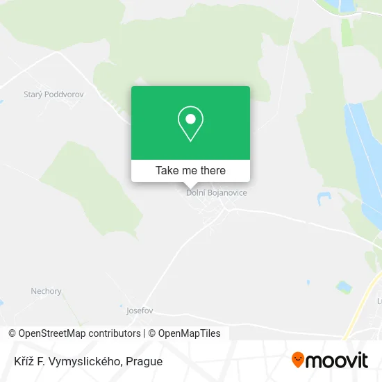 Kříž F. Vymyslického map