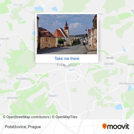 Poběžovice map