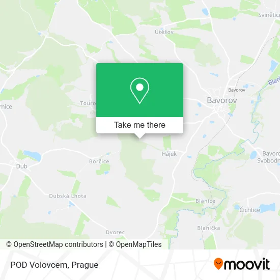 Карта POD Volovcem
