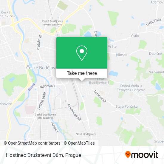 Hostinec Družstevní Dům map