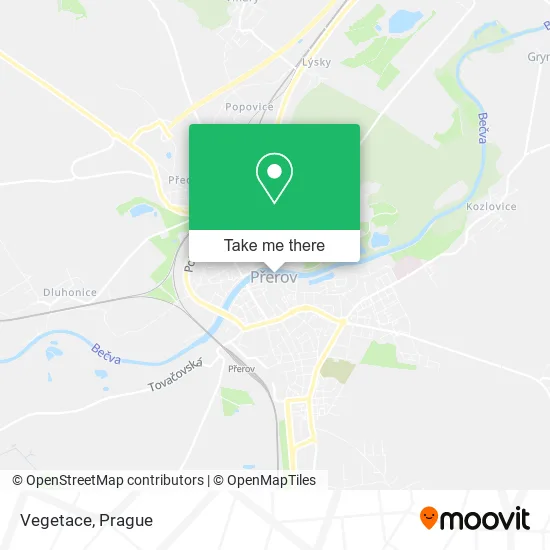 Карта Vegetace