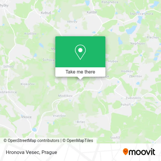 Карта Hronova Vesec