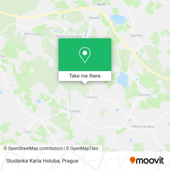 Studánka Karla Holuba map