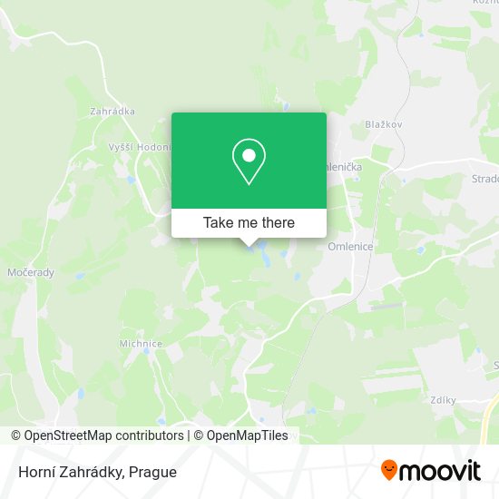 Horní Zahrádky map