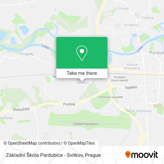 Základní Škola Pardubice - Svítkov map