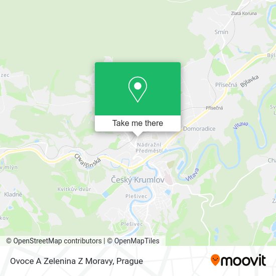 Ovoce A Zelenina Z Moravy map