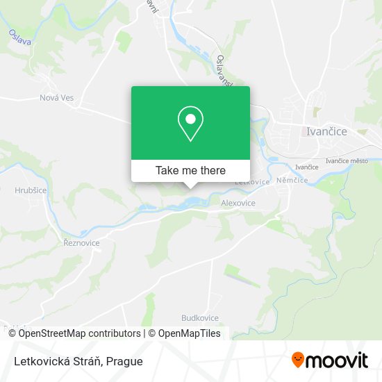 Карта Letkovická Stráň