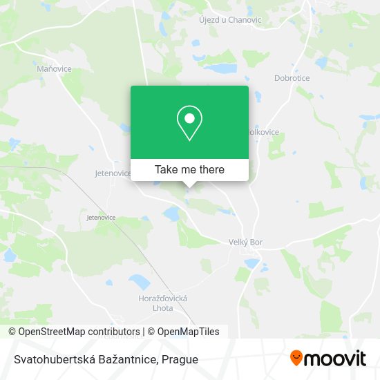 Svatohubertská Bažantnice map