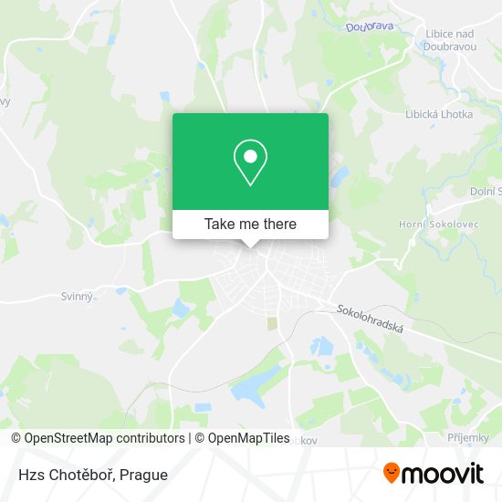 Hzs Chotěboř map
