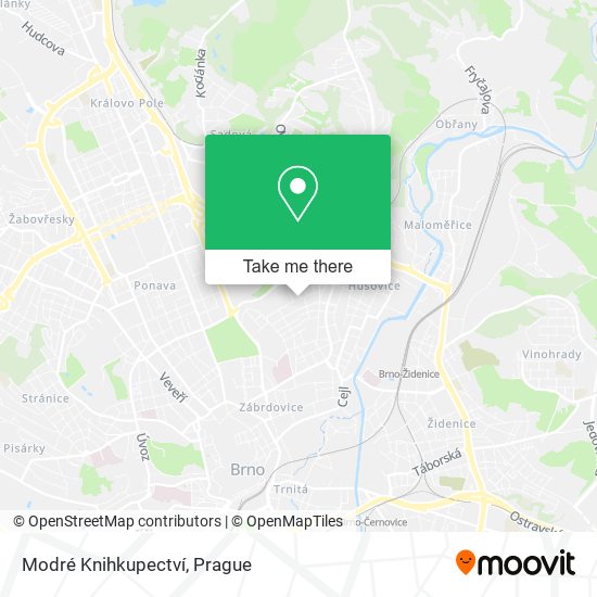 Modré Knihkupectví map