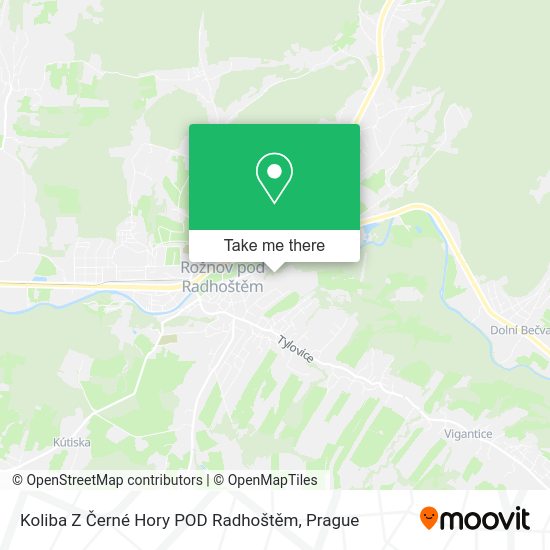 Koliba Z Černé Hory POD Radhoštěm map