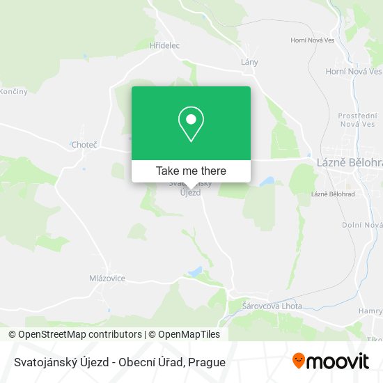 Svatojánský Újezd - Obecní Úřad map