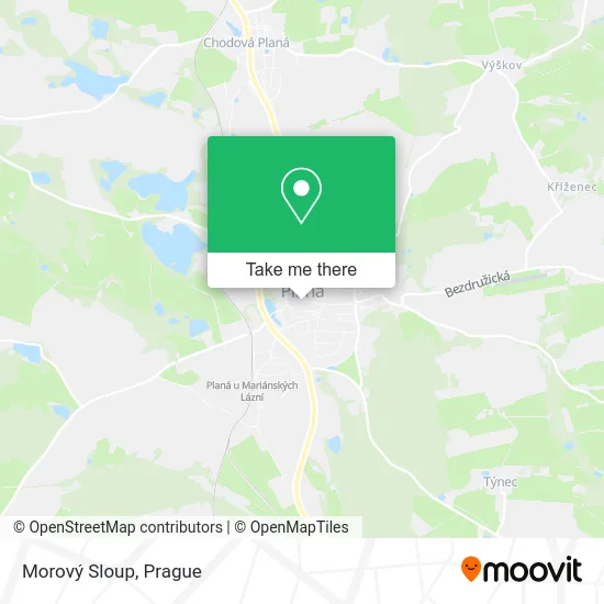 Карта Morový Sloup