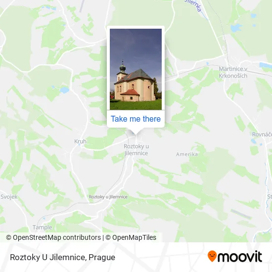 Карта Roztoky U Jilemnice