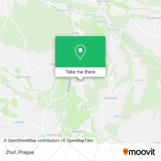 Карта Zhoř