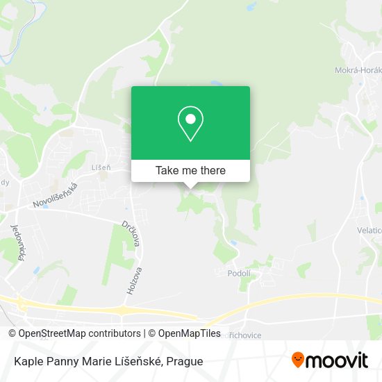 Kaple Panny Marie Líšeňské map