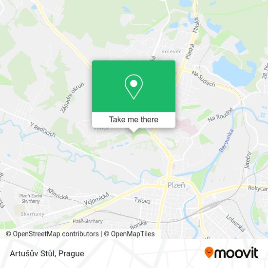 Artušův Stůl map