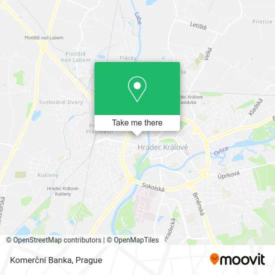 Komerční Banka map