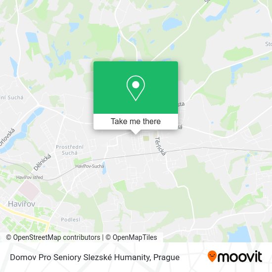 Карта Domov Pro Seniory Slezské Humanity