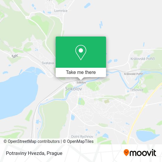 Карта Potraviny Hvezda