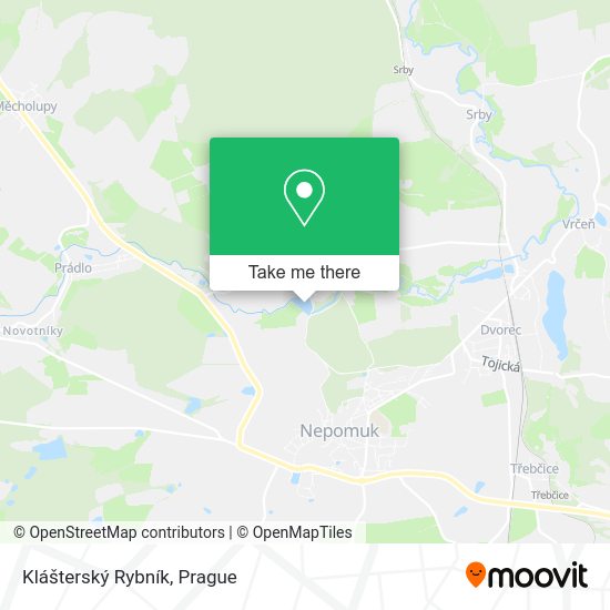 Klášterský Rybník map