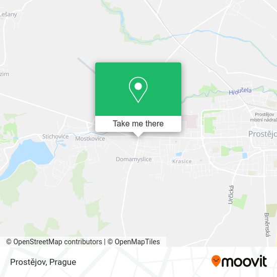 Карта Prostějov