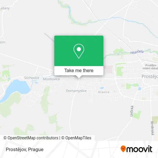 Карта Prostějov