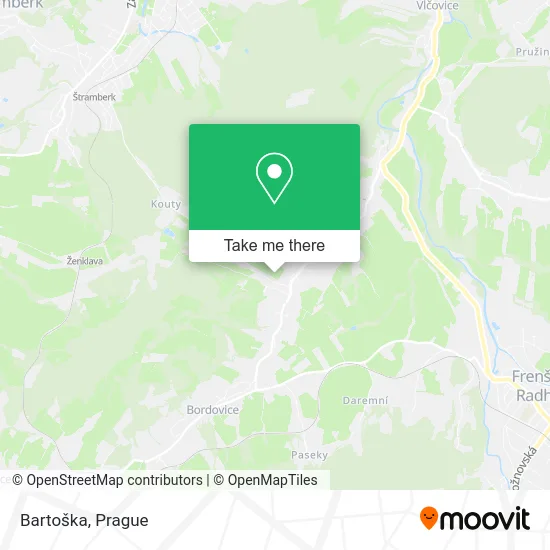 Карта Bartoška