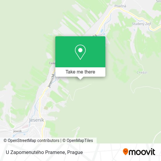 U Zapomenutého Pramene map