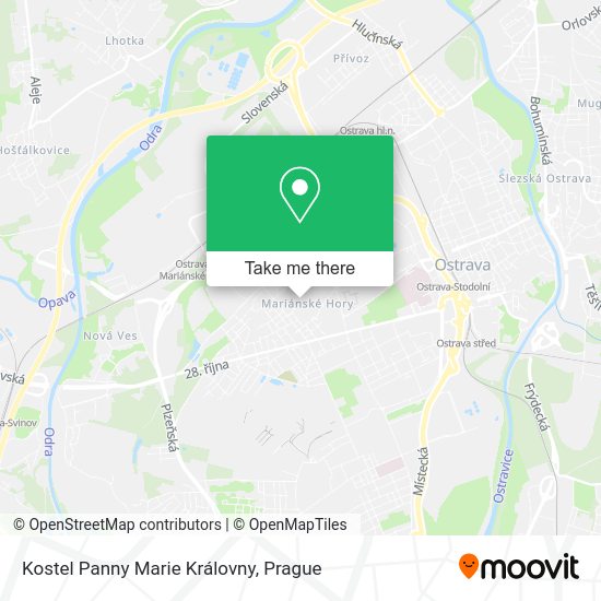 Kostel Panny Marie Královny map