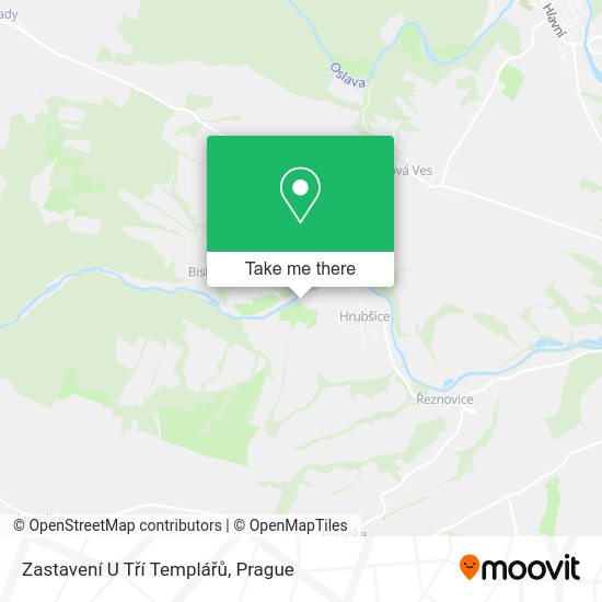 Zastavení U Tří Templářů map