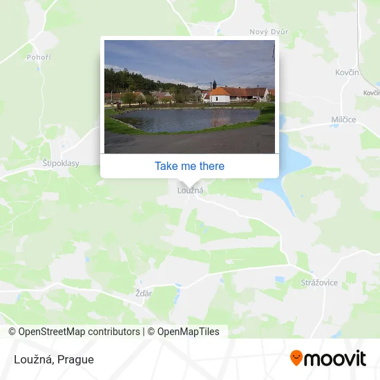 Карта Loužná