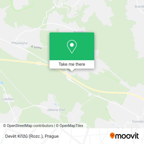 Devět Křížů (Rozc.) map