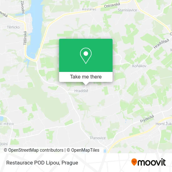 Restaurace POD Lípou map