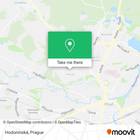 Карта Hodonínská
