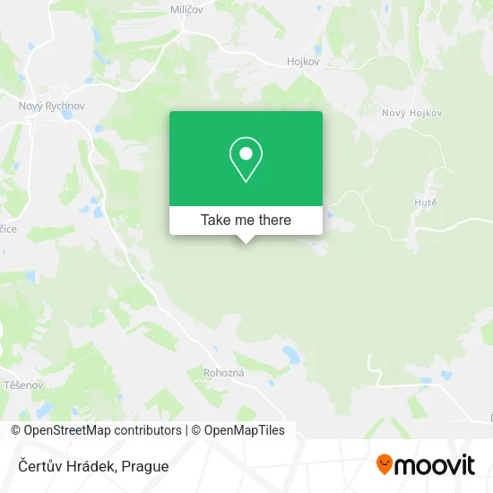 Карта Čertův Hrádek