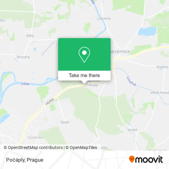 Карта Počáply