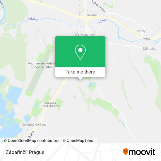Zábařinčí map